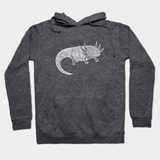 Axolotl Ink Art - on dark colors Hoodie